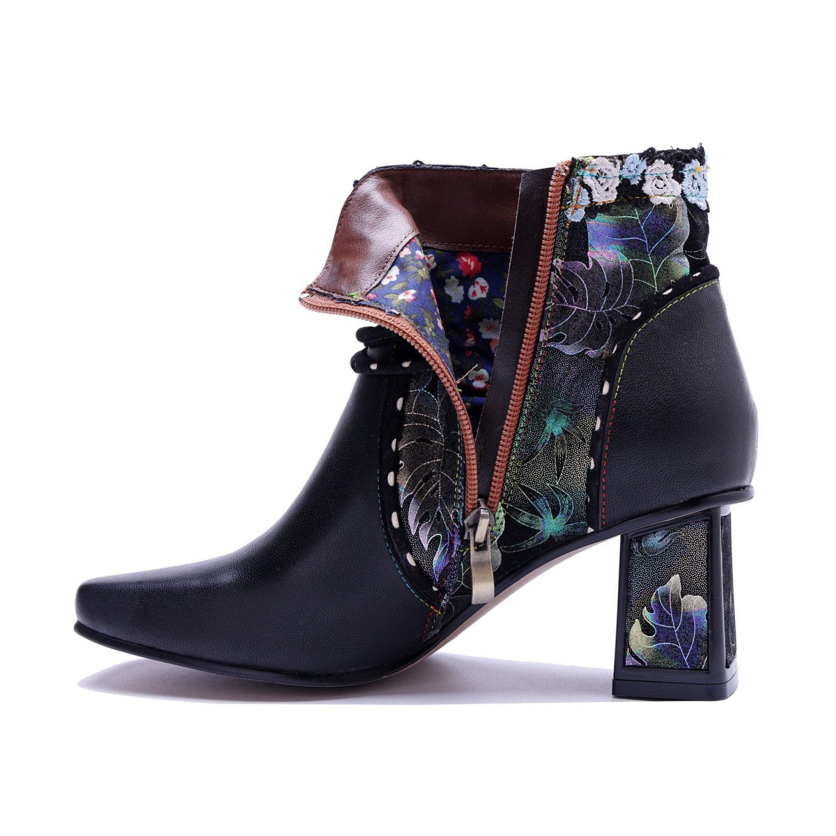 Colorstepshoes Midnight Bloom Ankle Boots ankle boots by Colorstepshoes – Don't Panic Shoes