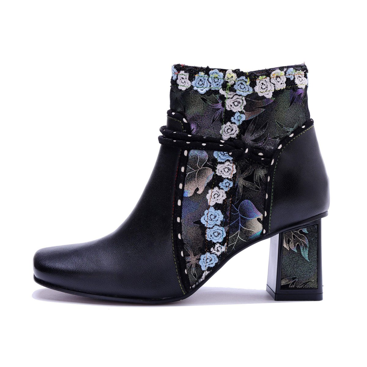 Colorstepshoes Midnight Bloom Ankle Boots ankle boots by Colorstepshoes – Don't Panic Shoes