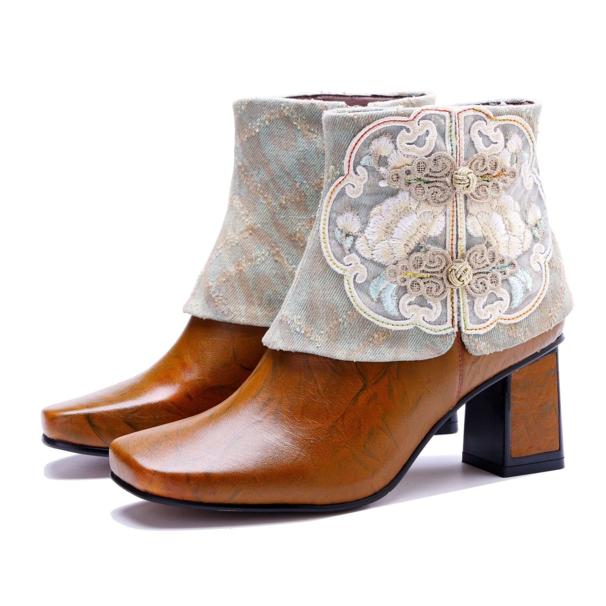 Colorstepshoes Unique Collar Ankle Boots ankle boots by Colorstepshoes – Don't Panic Shoes