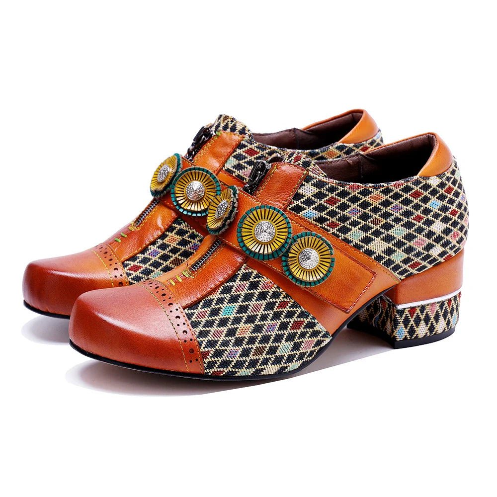 Colorstepshoes Vintage Handmade Color - Block Shoes Flat by Colorstepshoes – Don't Panic Shoes