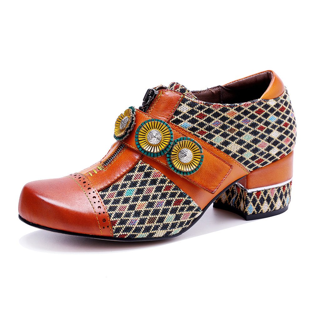 Colorstepshoes Vintage Handmade Color - Block Shoes Flat by Colorstepshoes – Don't Panic Shoes
