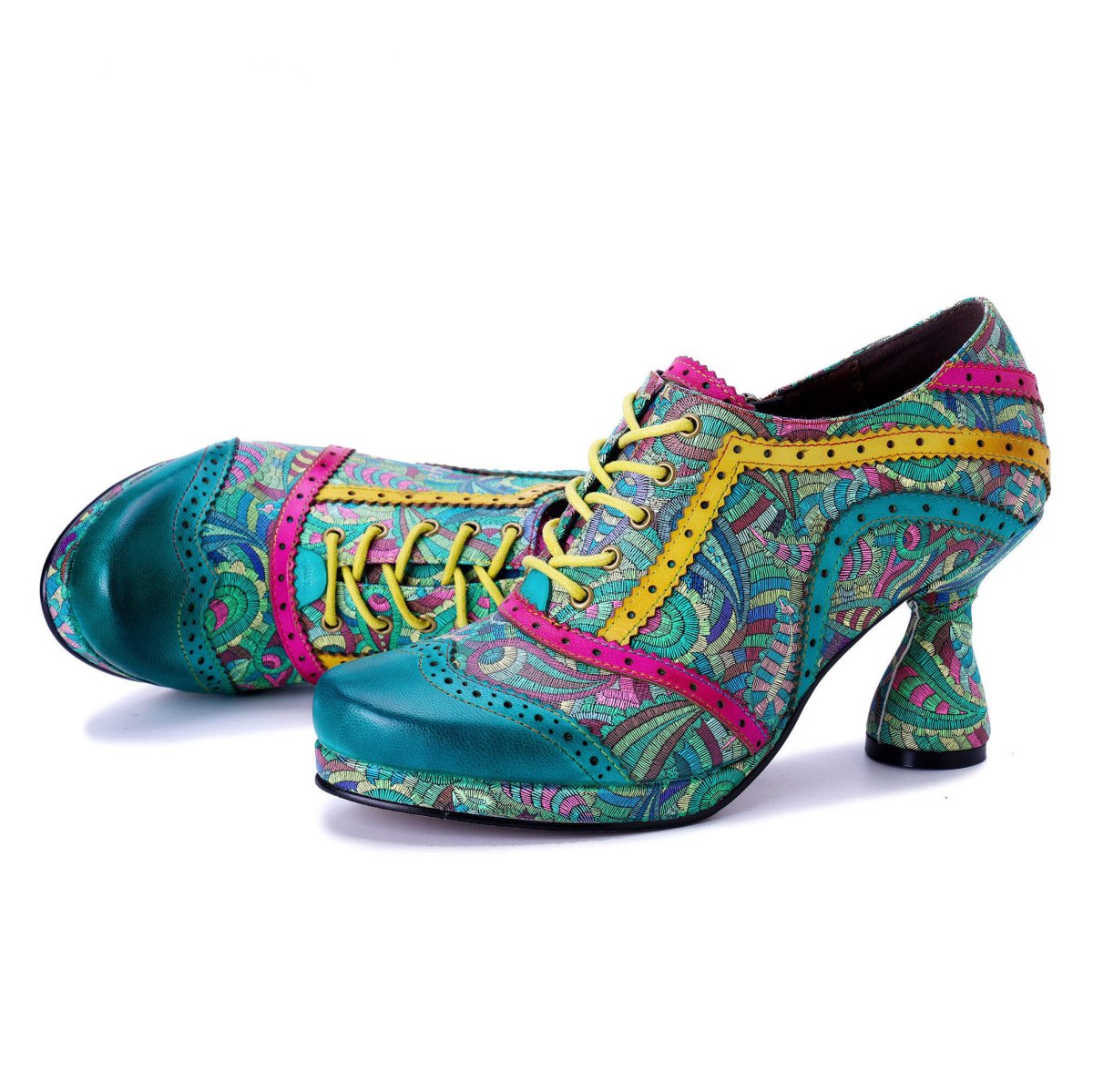 ColorStepshoes Vintage Viva Color Carnival Women’s Pumps Heels by Colorstepshoes – Don't Panic Shoes