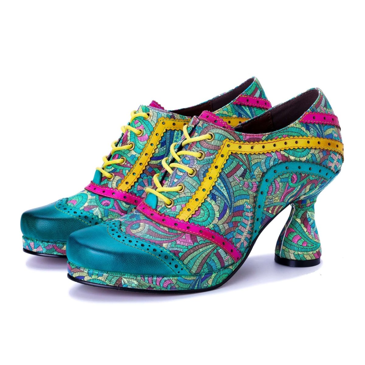 ColorStepshoes Vintage Viva Color Carnival Women’s Pumps Heels by Colorstepshoes – Don't Panic Shoes
