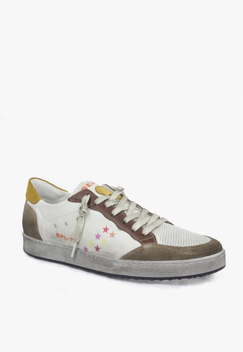 Constantinople Sneaker Premium Genuine Leather White Tan MEN SHOES by Sepol Shoes – Don't Panic Shoes