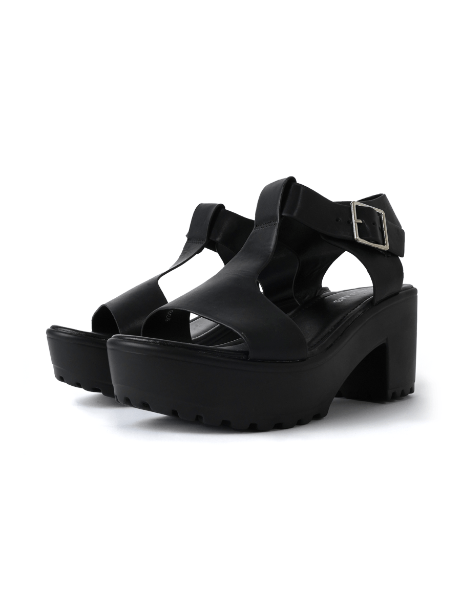 Corby | Black Sandals by J.Adams – Don't Panic Shoes