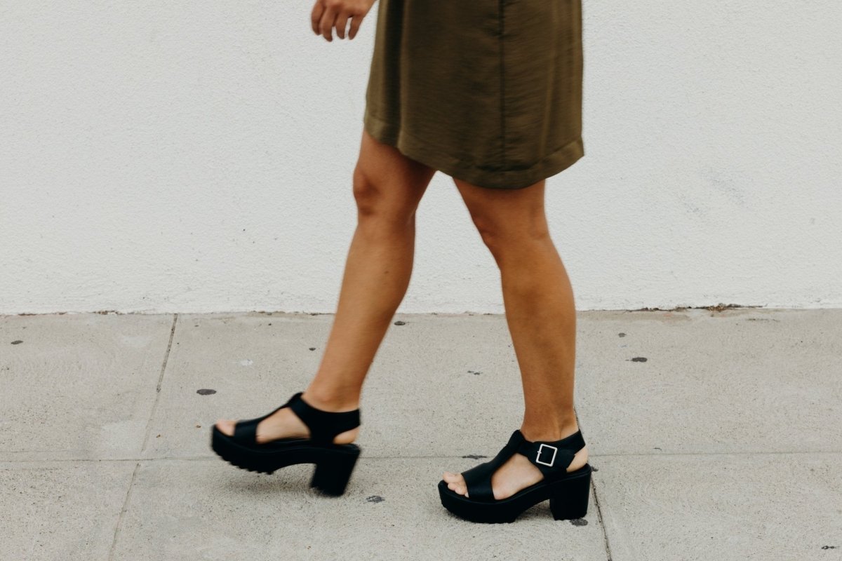 Corby | Black Sandals by J.Adams – Don't Panic Shoes