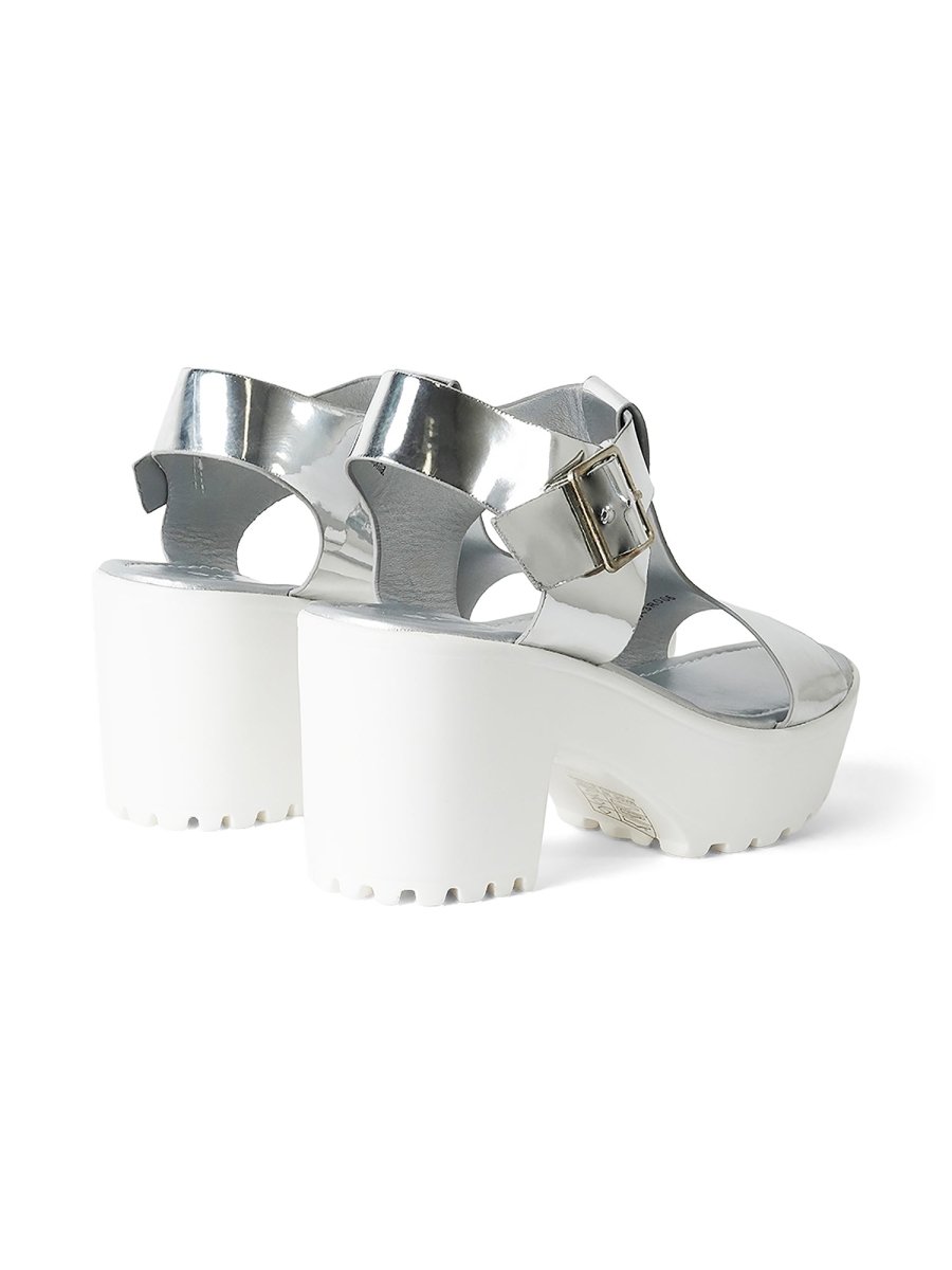 Corby | Silver Sandals by J.Adams – Don't Panic Shoes