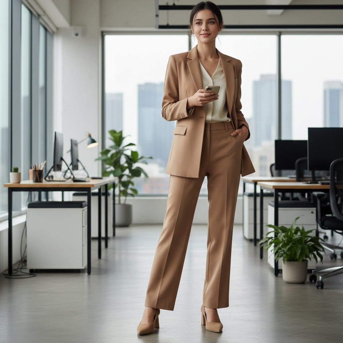 Corina Block Heel Pump Women's Camel Suede Memory Foam Heels by Beautiisoles – Don't Panic Shoes