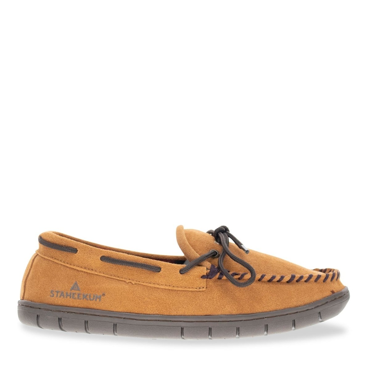 Country Flannel Slipper Men's Wheat Suede Memory Foam Staheekum Men's Slippers by Staheekum Men's – Don't Panic Shoes