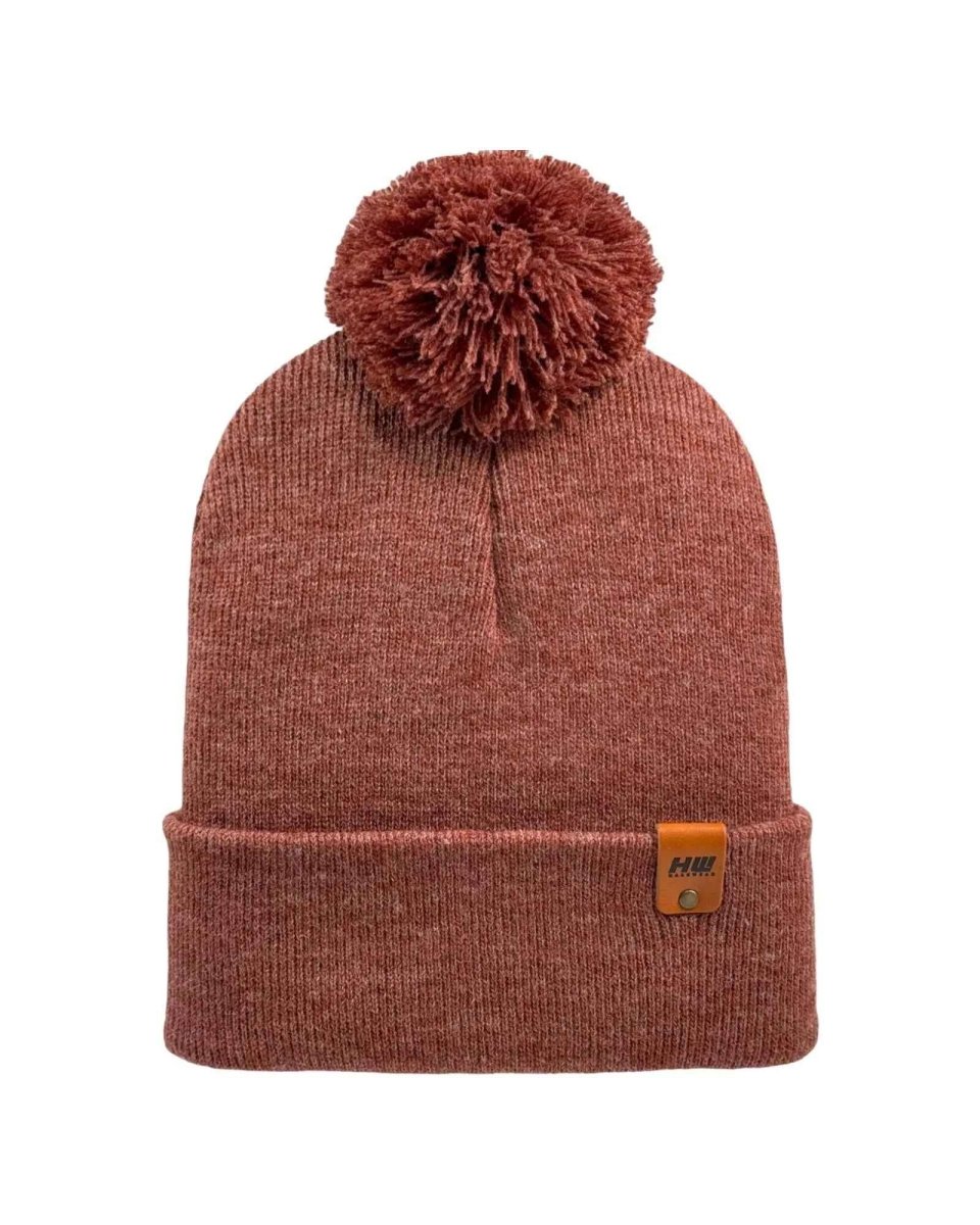 Cpp1 Haakwear Pompom Beanie Wool Rusty Burgundy Cpp1 Beanie by Haakwear Usa – Don't Panic Shoes