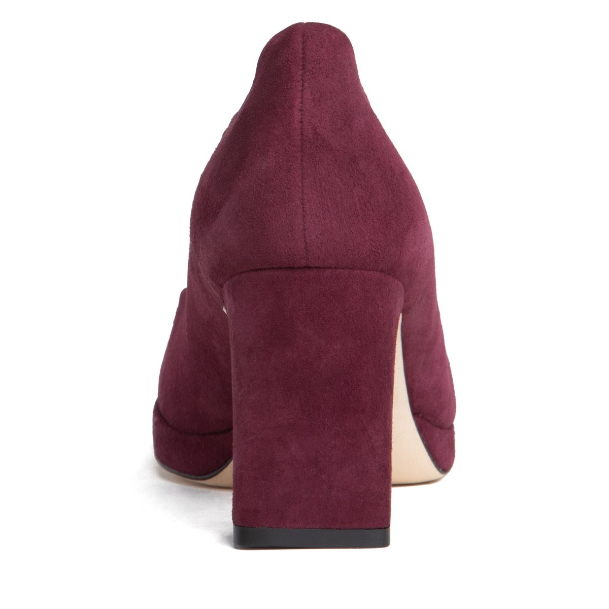 CriStina Platform Pump Women’s Burgundy Suede 70mm Heel Heels by Beautiisoles – Don't Panic Shoes