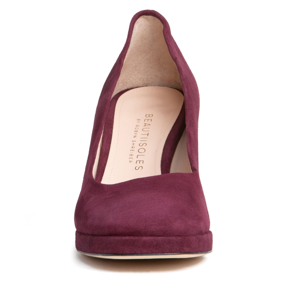 CriStina Platform Pump Women’s Burgundy Suede 70mm Heel Heels by Beautiisoles – Don't Panic Shoes