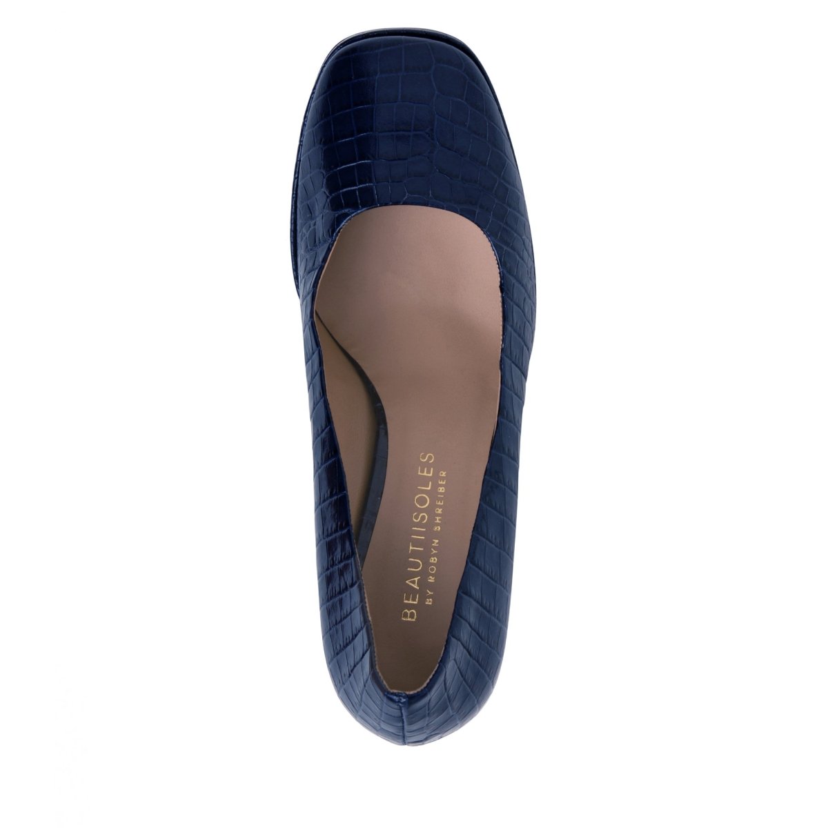 CriStina Women’s Navy Embossed Crocodile Leather Pump Heels by Beautiisoles – Don't Panic Shoes