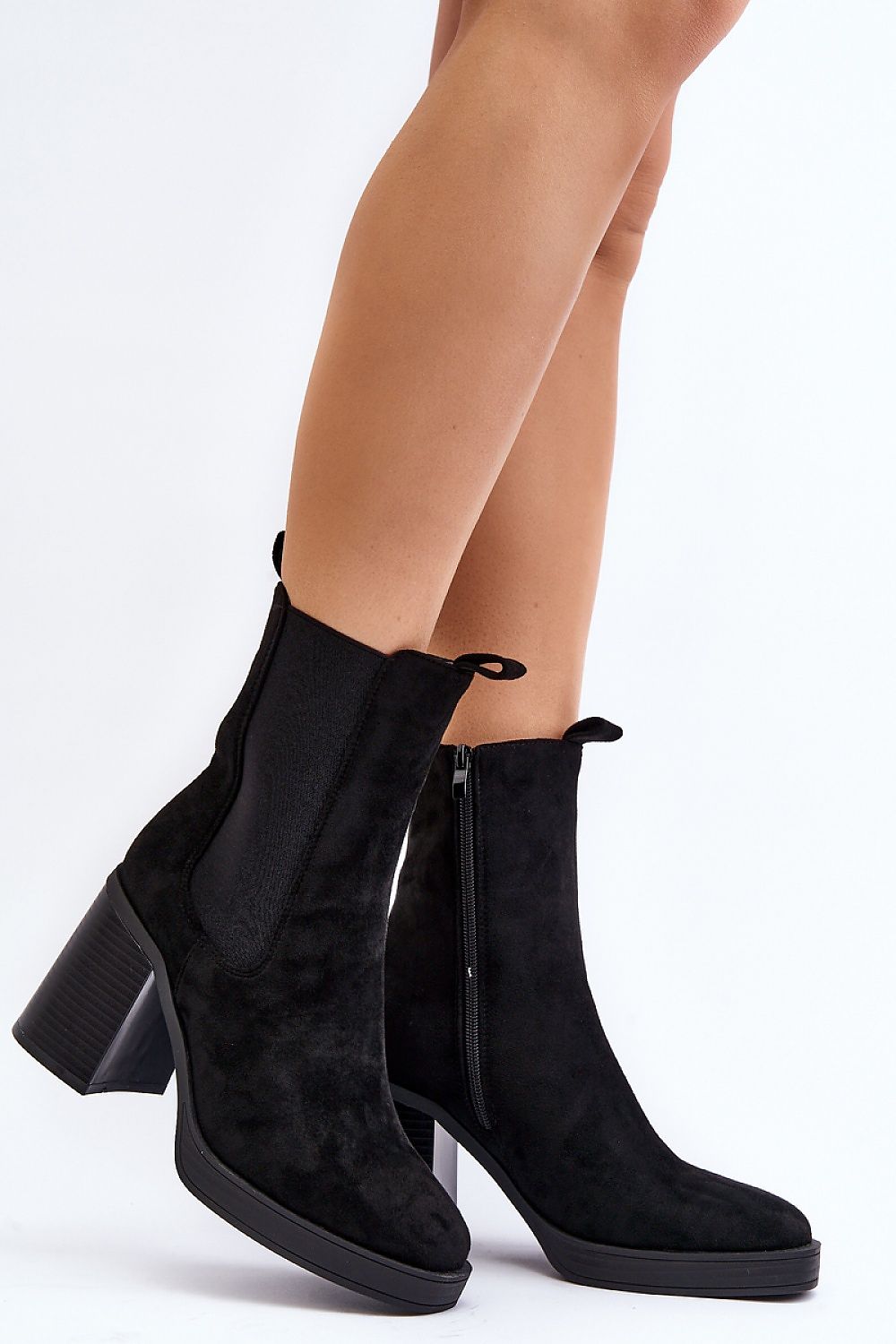 Ardelia Suede Platform Heel Boots