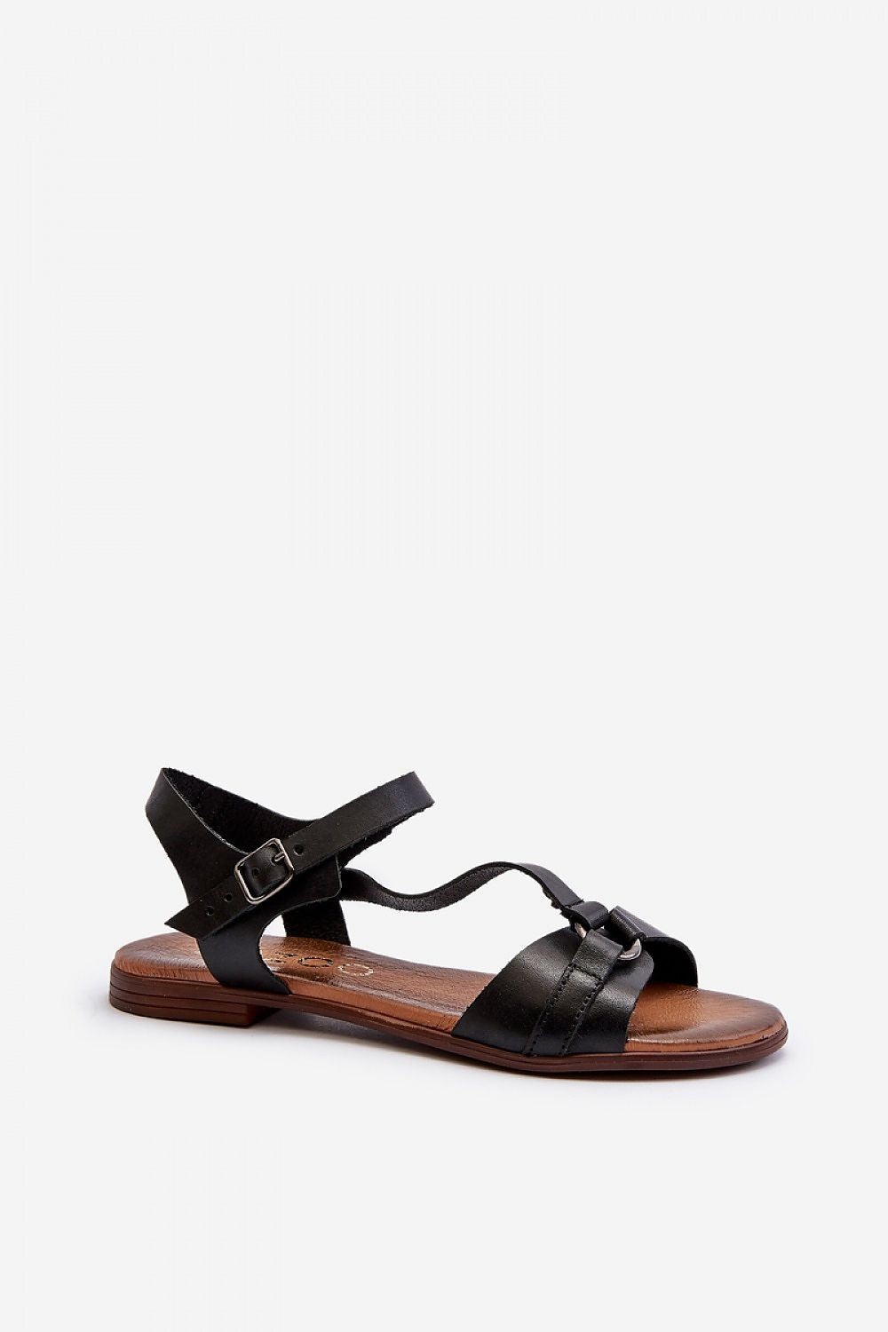 Sylvara Classic Leather Flat Sandals