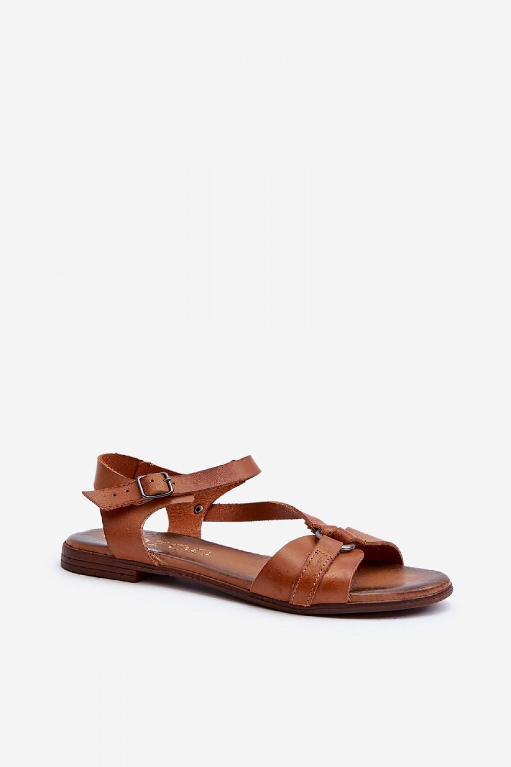 Sylvara Classic Leather Flat Sandals