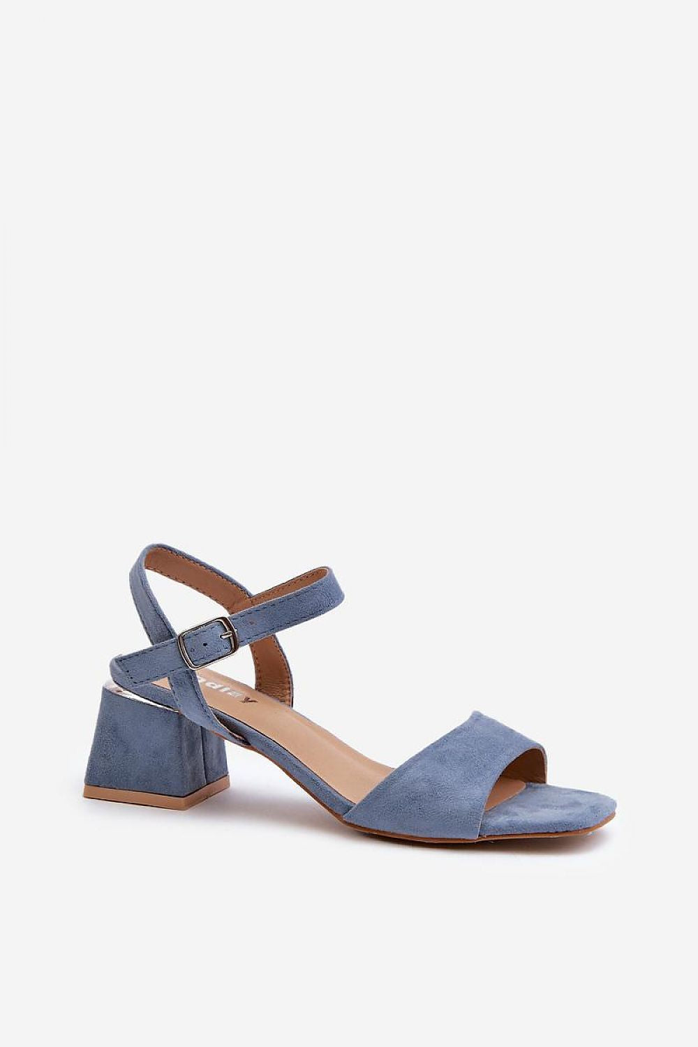 Valenta Suede Block-Heel Sandals