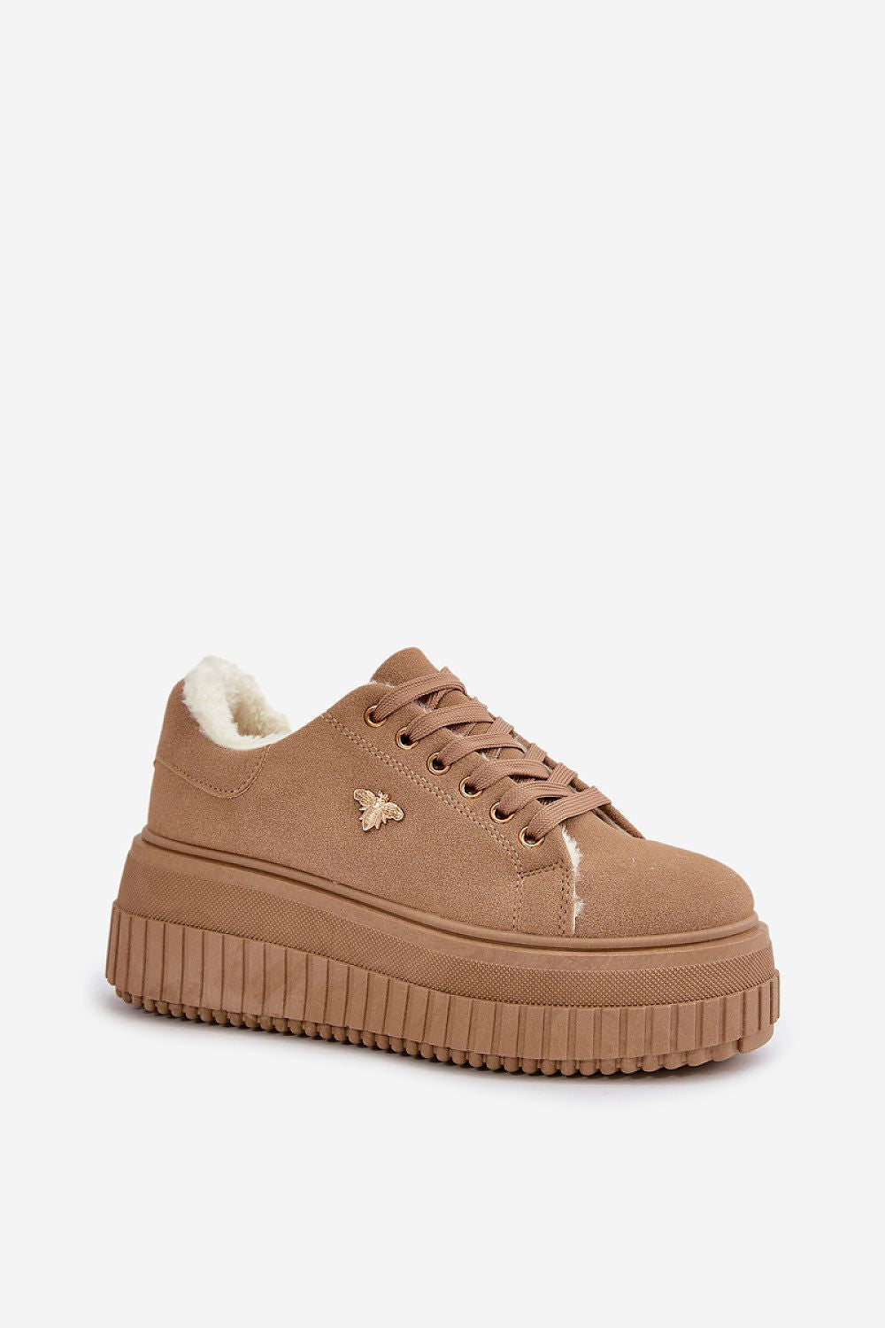 Verona Platform Sneakers with Gold Accent