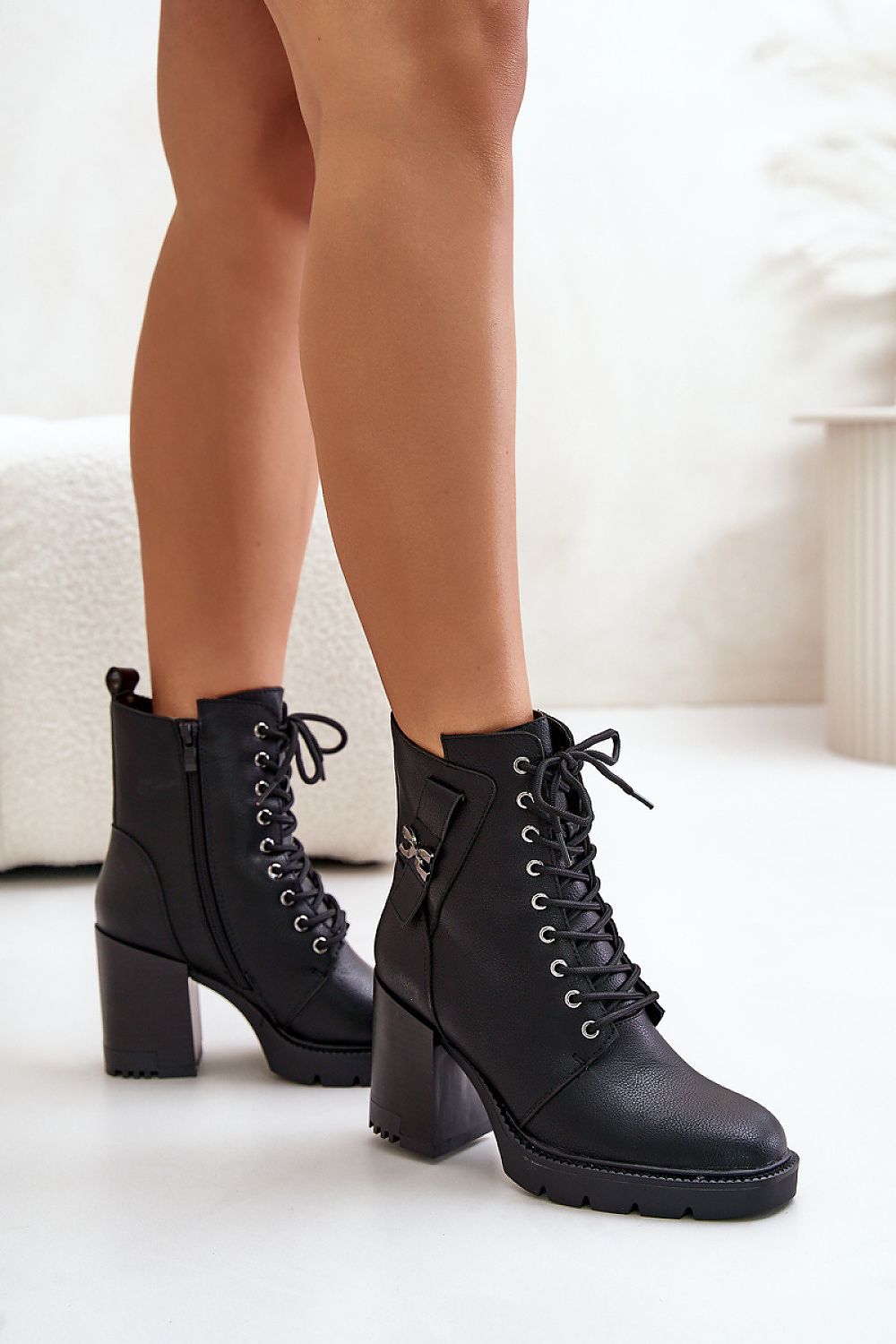 Noctera Luxe Zip-Up Heeled Boots