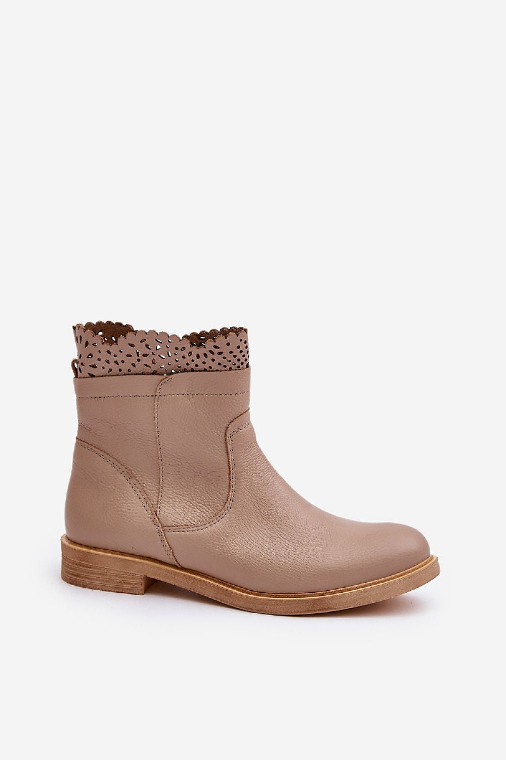 Valdera Suede Ankle Boots with Cutout Detail