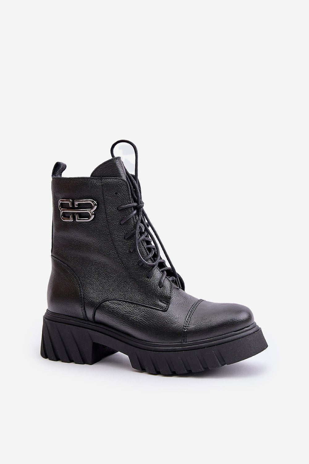 Lorvia Leather Platform Boots