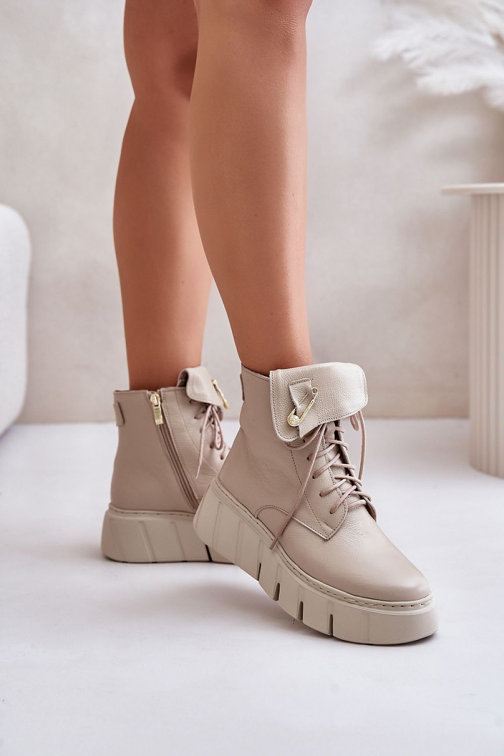Kaelith Leather Platform Boots
