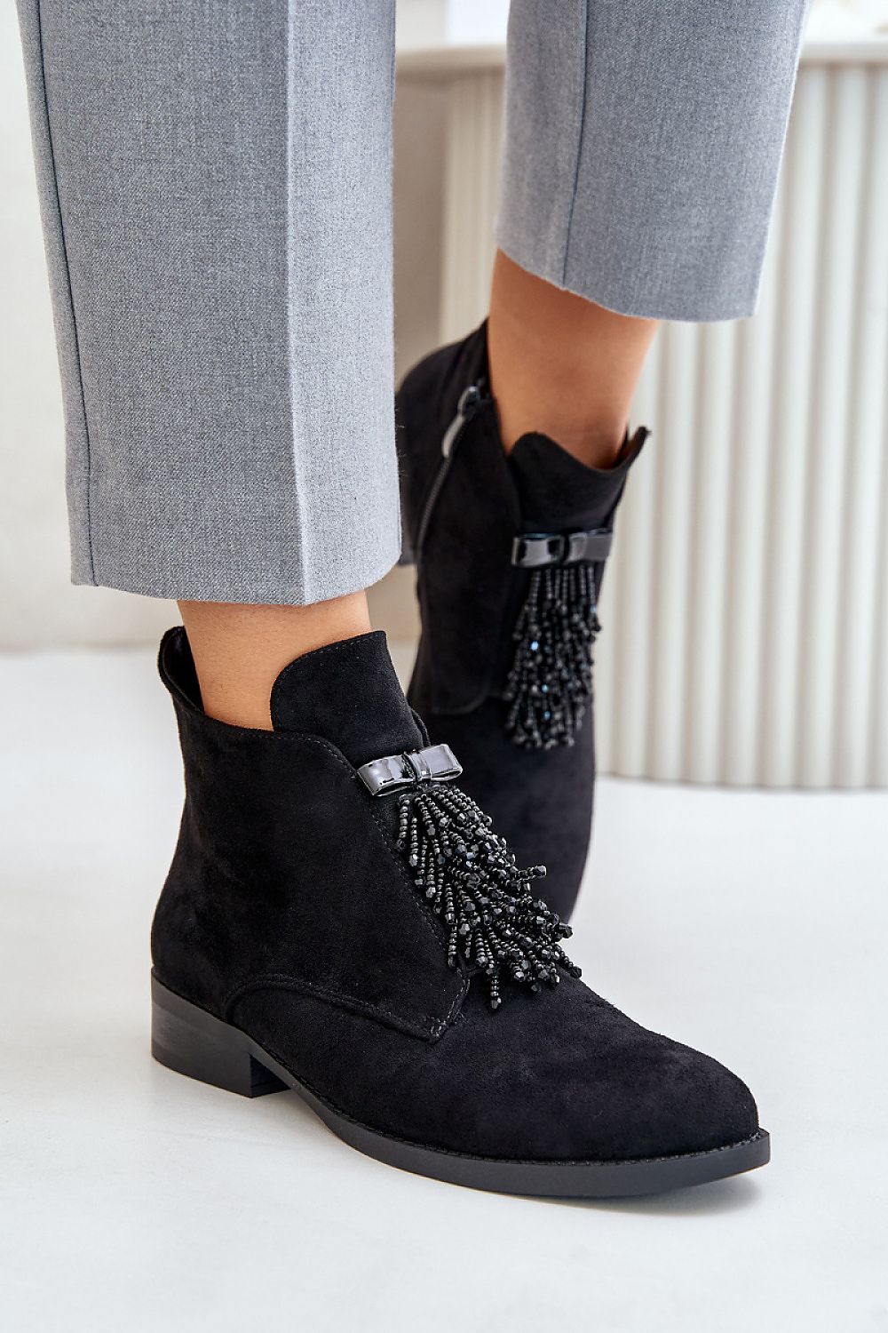 Evarine Frontglow Suede Ankle Boots