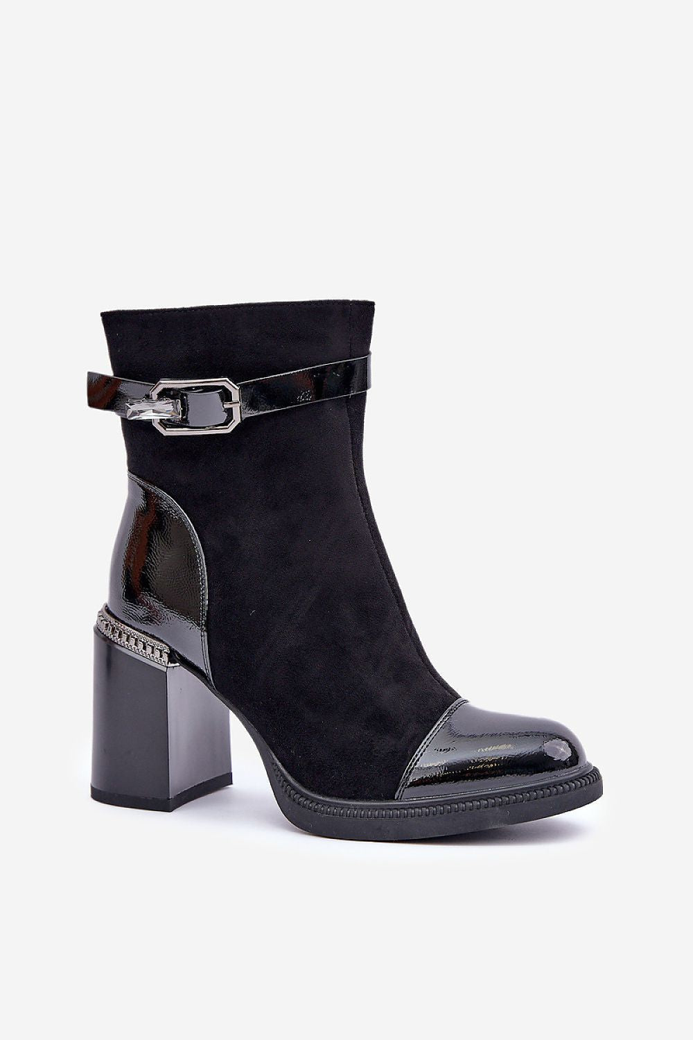 Naverelle Twinstrap Suede Heel Boots