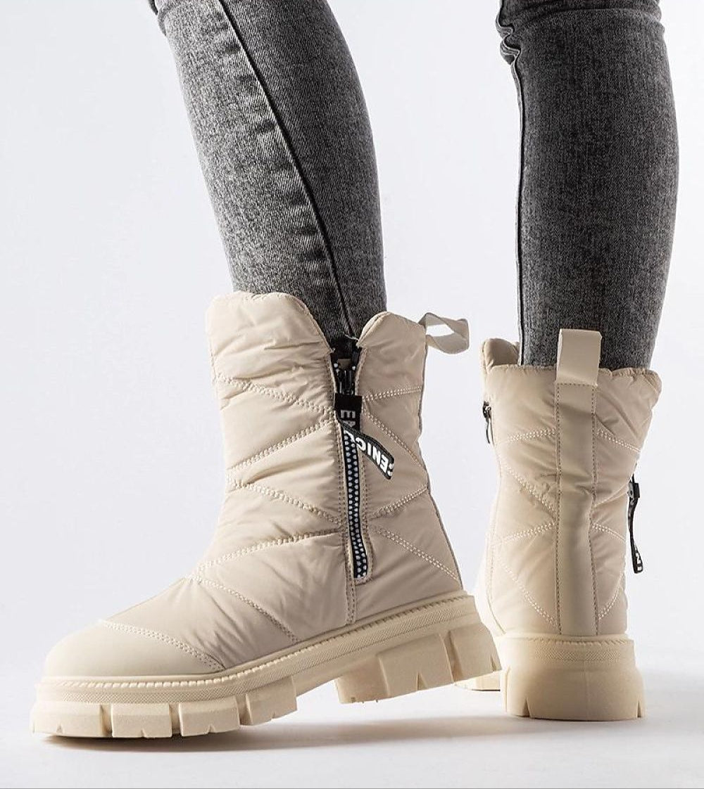 Solvenya Quilted Zip Snow Boots