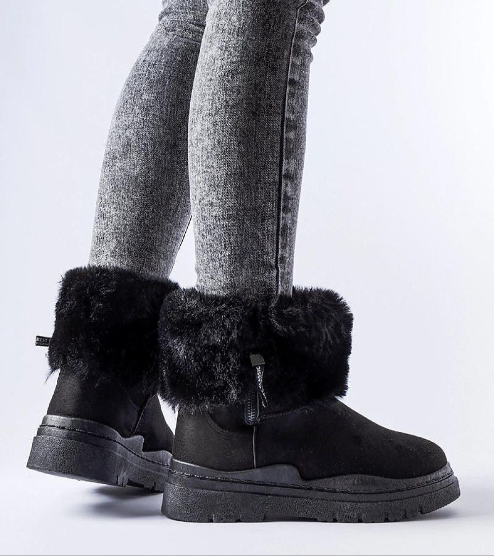 Cendara Zip-Up Winter Snow Boots