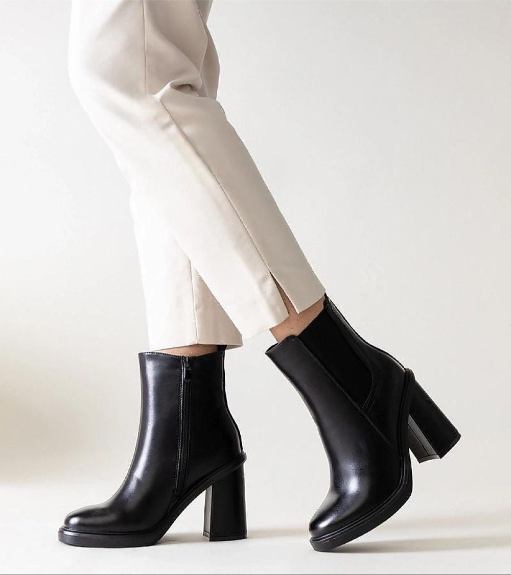 Selvina stiletto zip-up boots