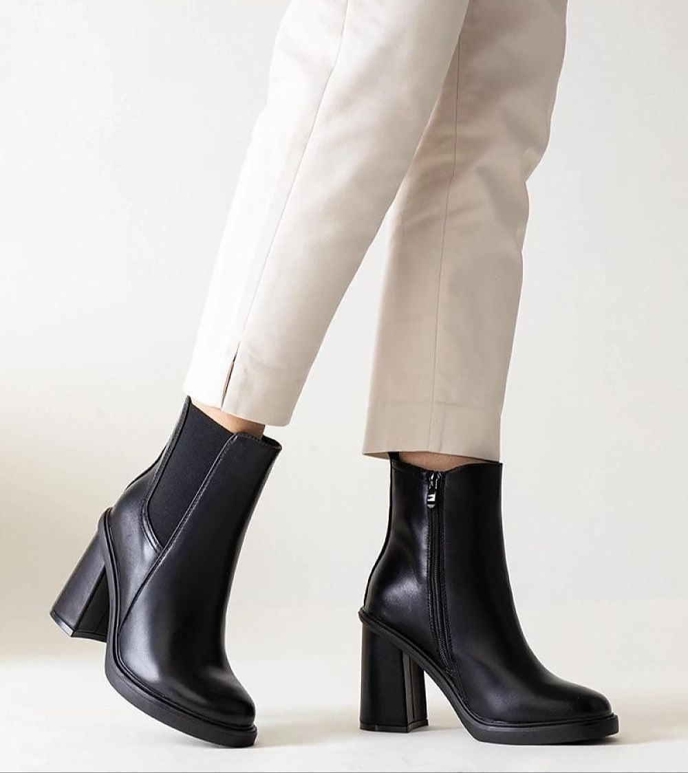 Selvina stiletto zip-up boots