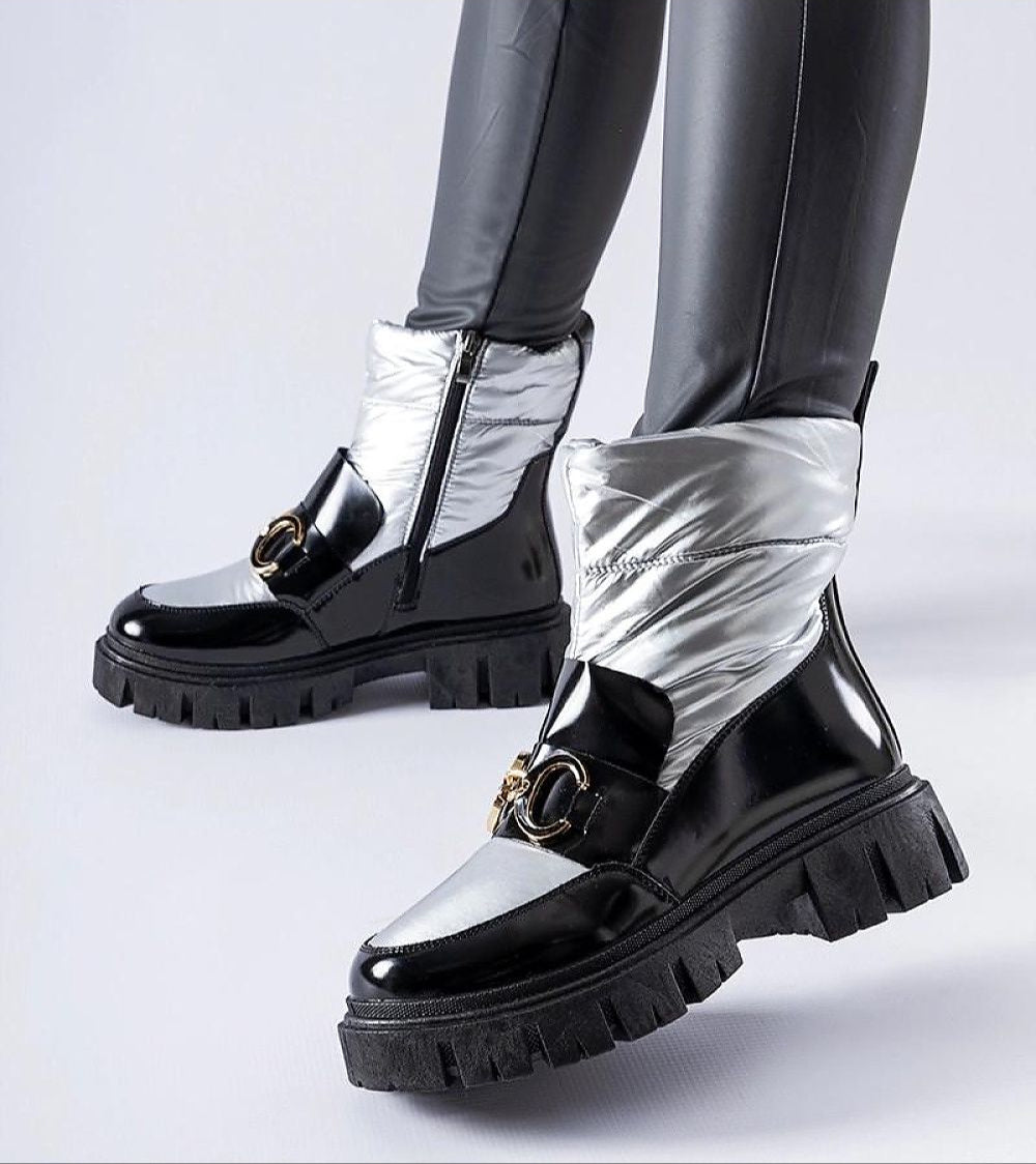Nevelle Insulated Lacquered Snow Boots