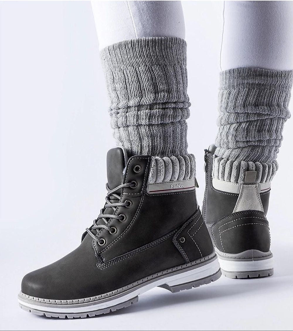 Veltrana Trappers Vegan Leather Waterproof Insulated Boots