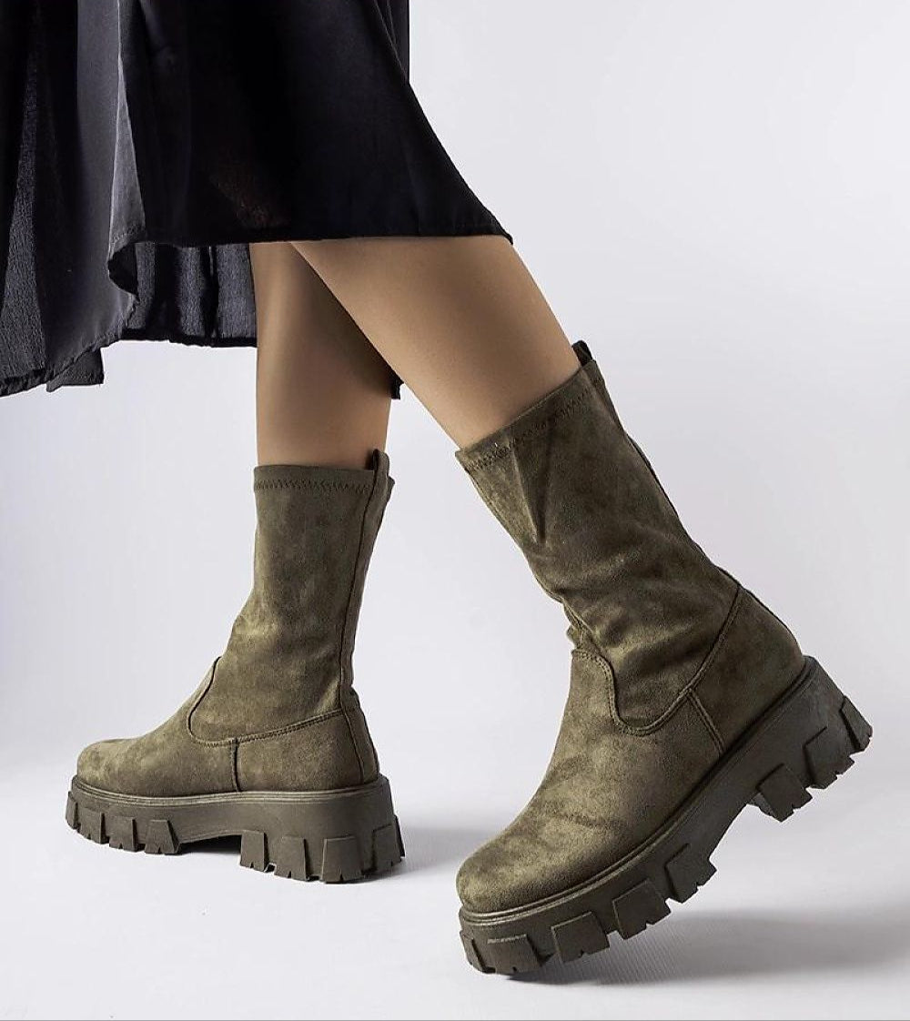 Verossa Eco-Suede Sock Boots