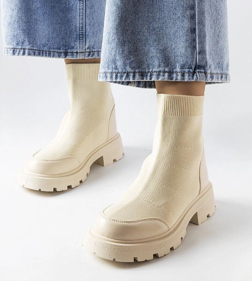 Lonte Stretch-Knit Sock Boots