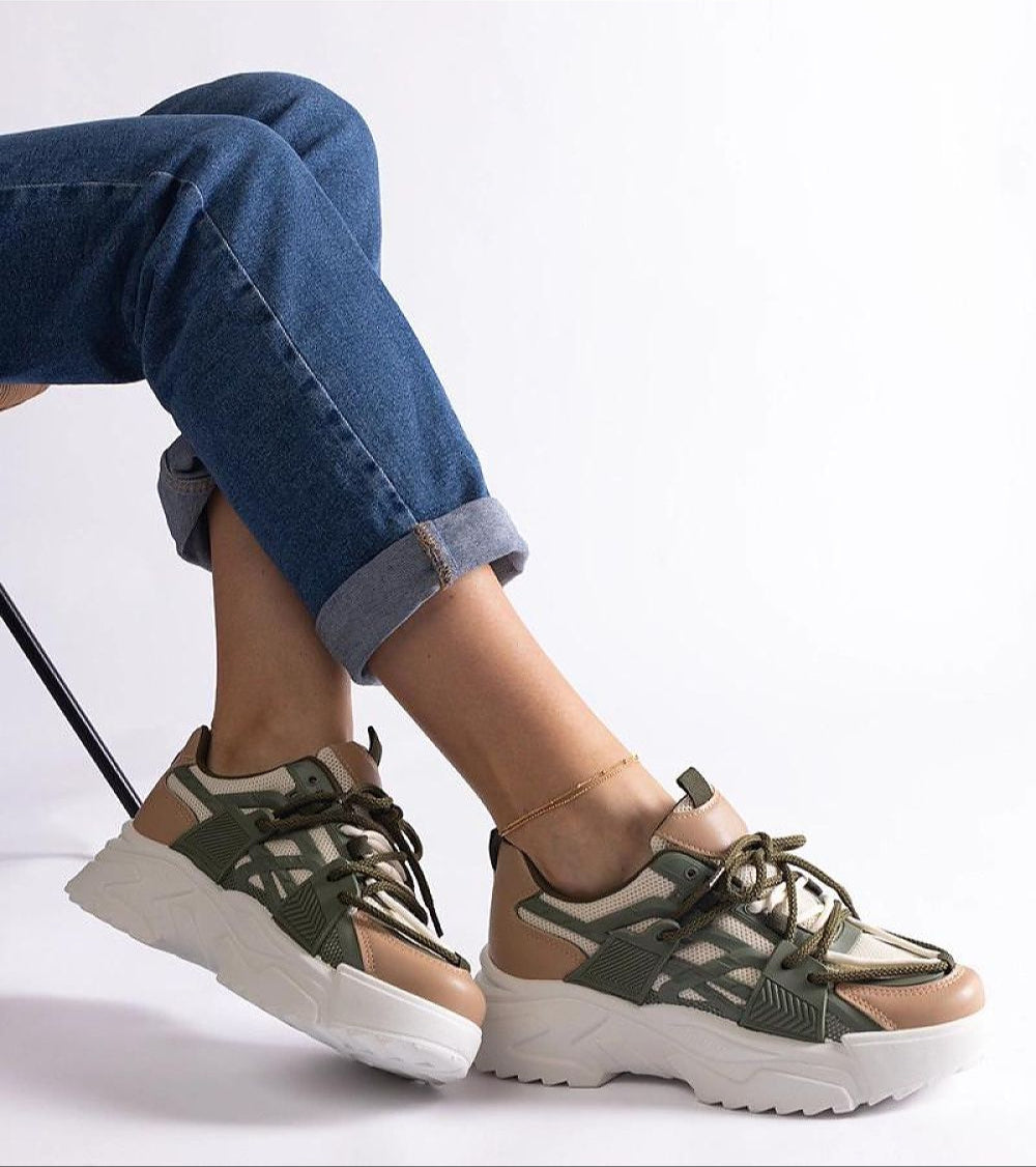 Orlira Sage-Toned Urban Sneakers