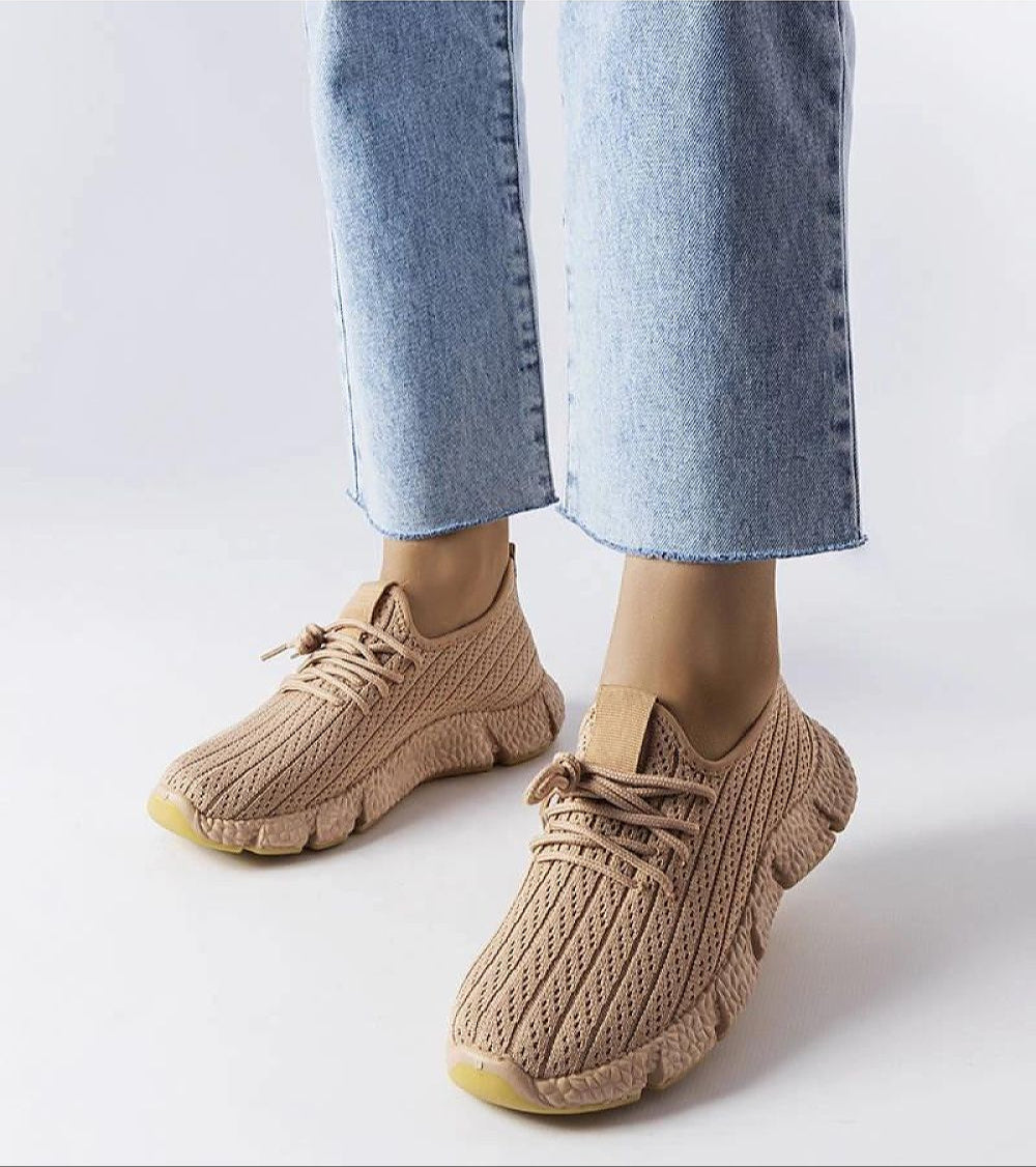 Belaria Beige Summer Sport Sneakers