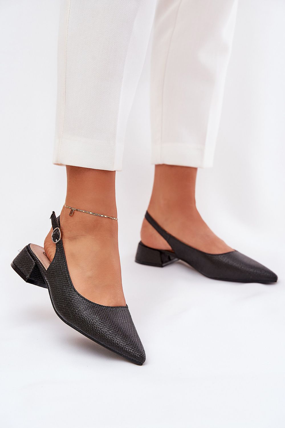 Merdalia Pointed-Toe Woven Sandals