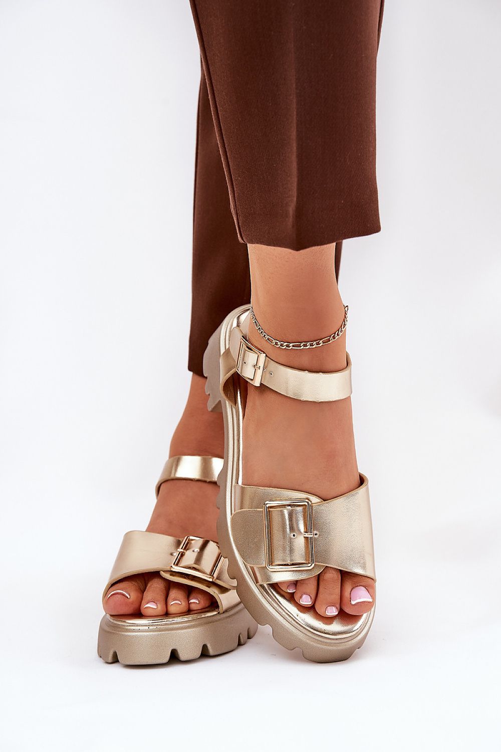 Talmera Buckled Platform Sandals
