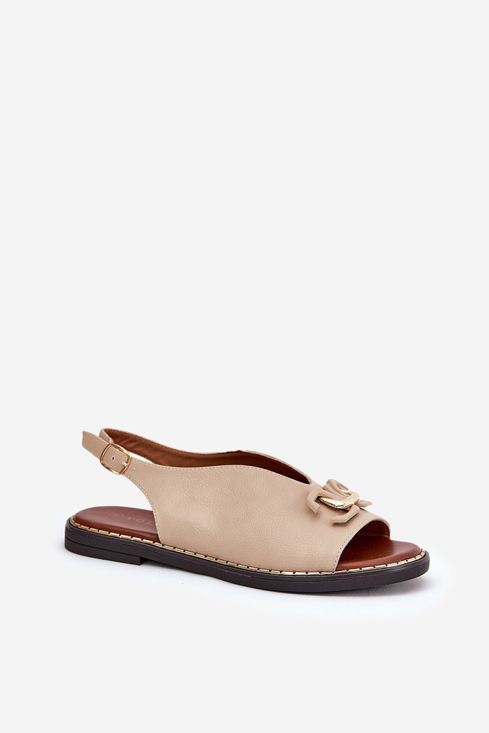 Almira Flat Eco-Leather Sandals