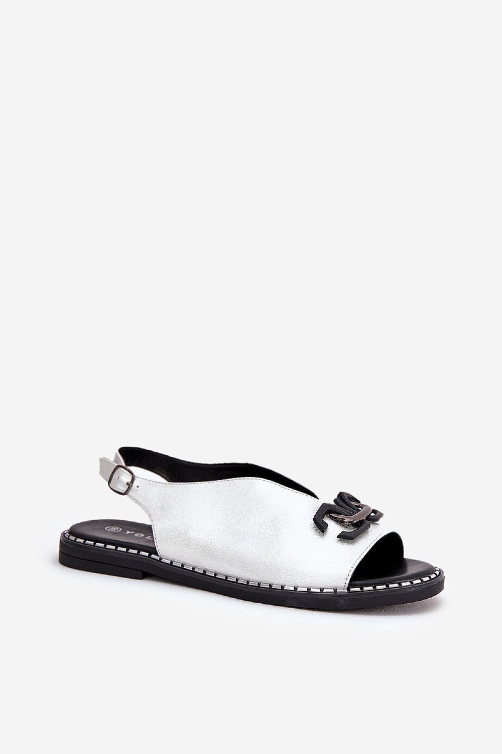 Almira Flat Eco-Leather Sandals