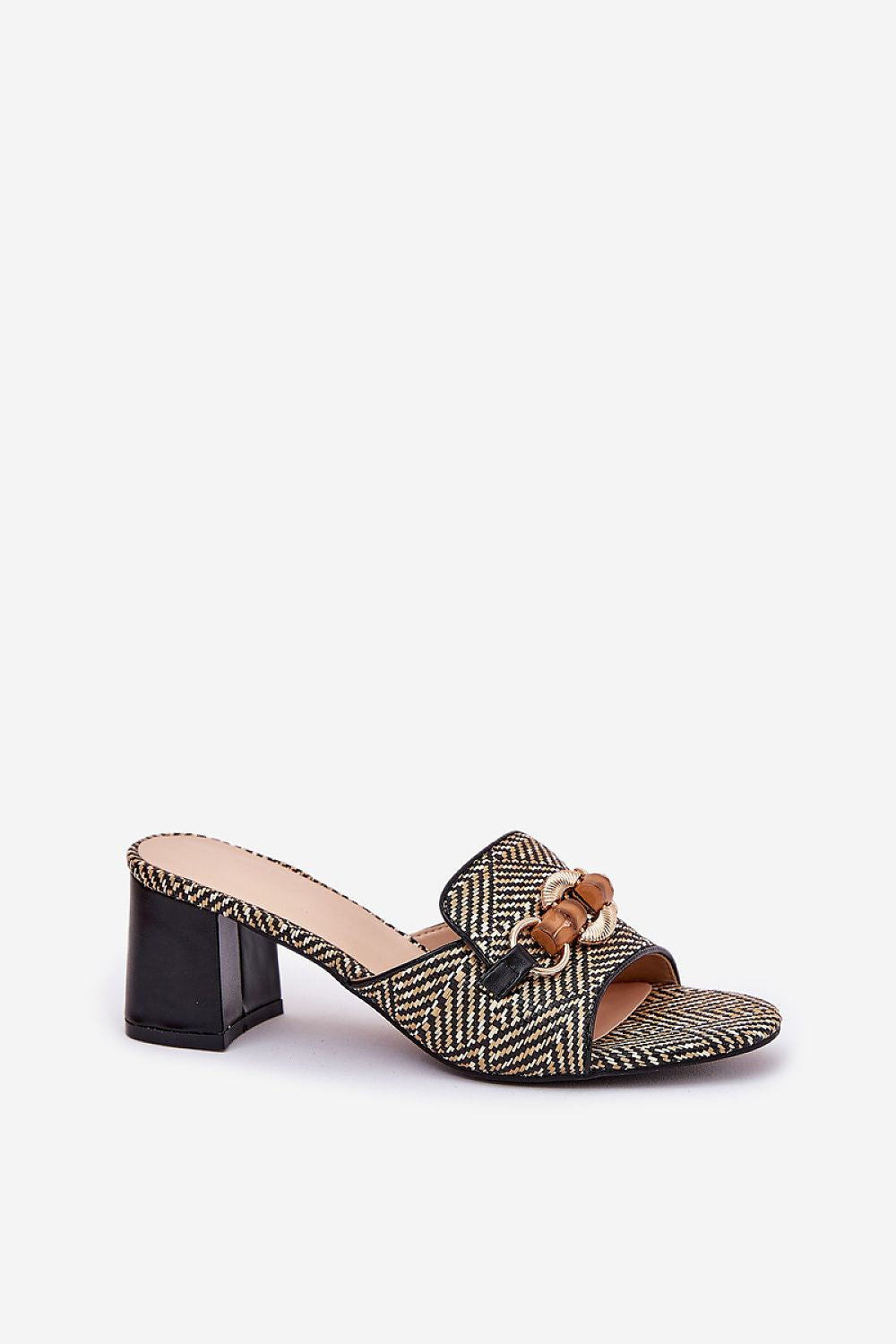 Mireta Woven Slip-Heel Sandals