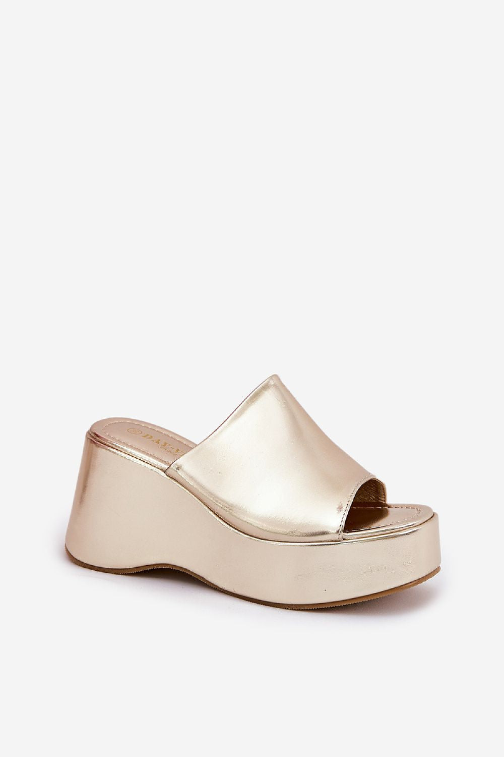 Selentia Faux Leather Wedge Sandals