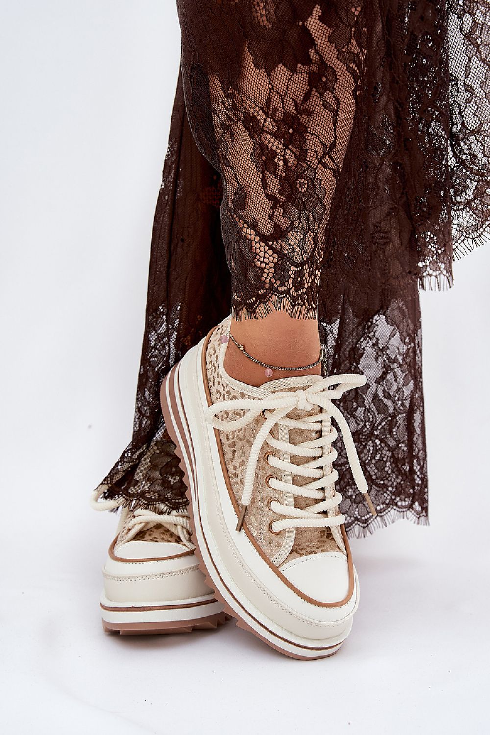 Emlira Thick-Lace Platform Sneakers