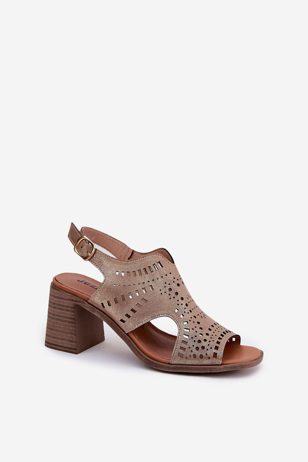 Caldeira Square-Toe Satin Sandals