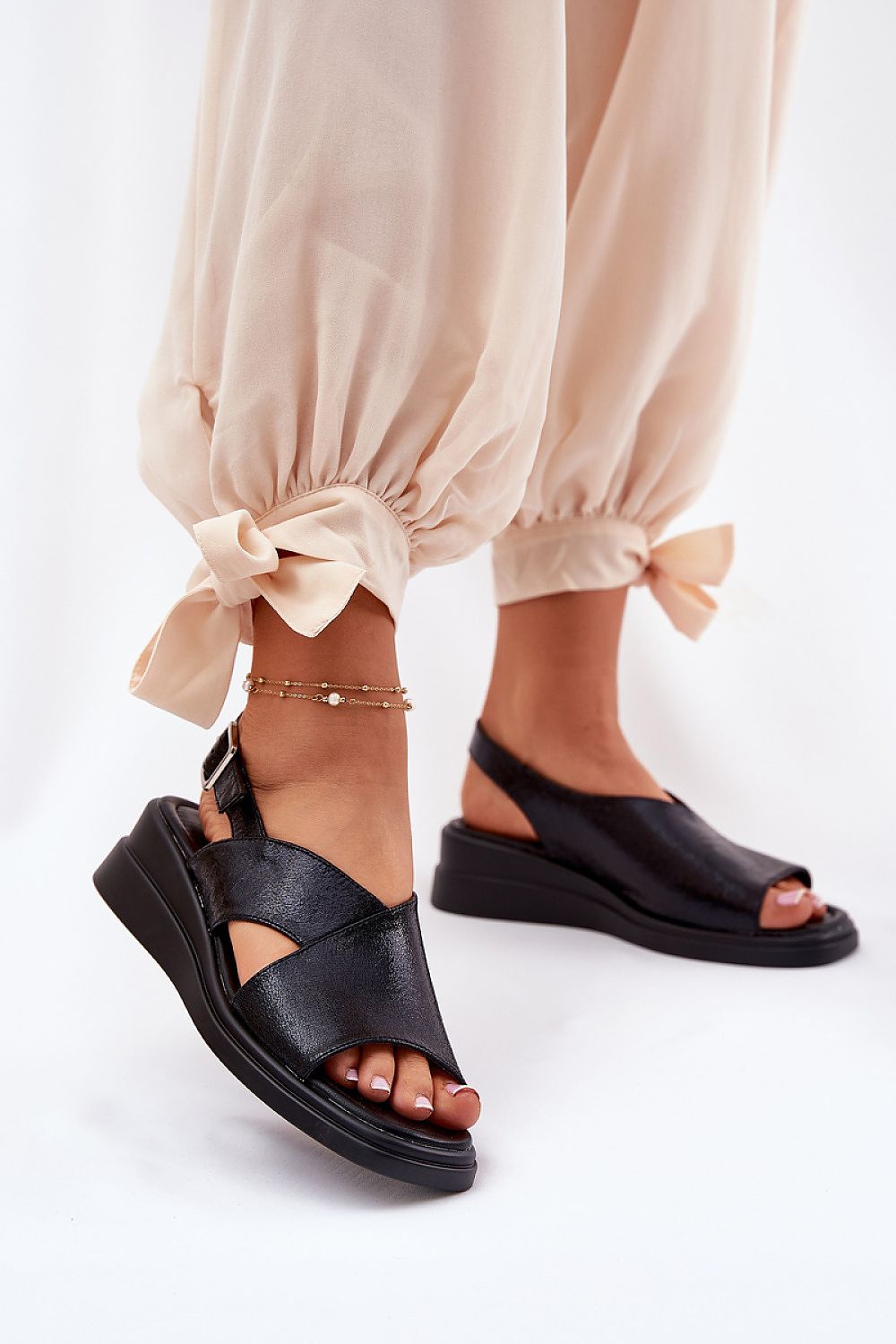 Veralisse Buckled Wedge Sandals