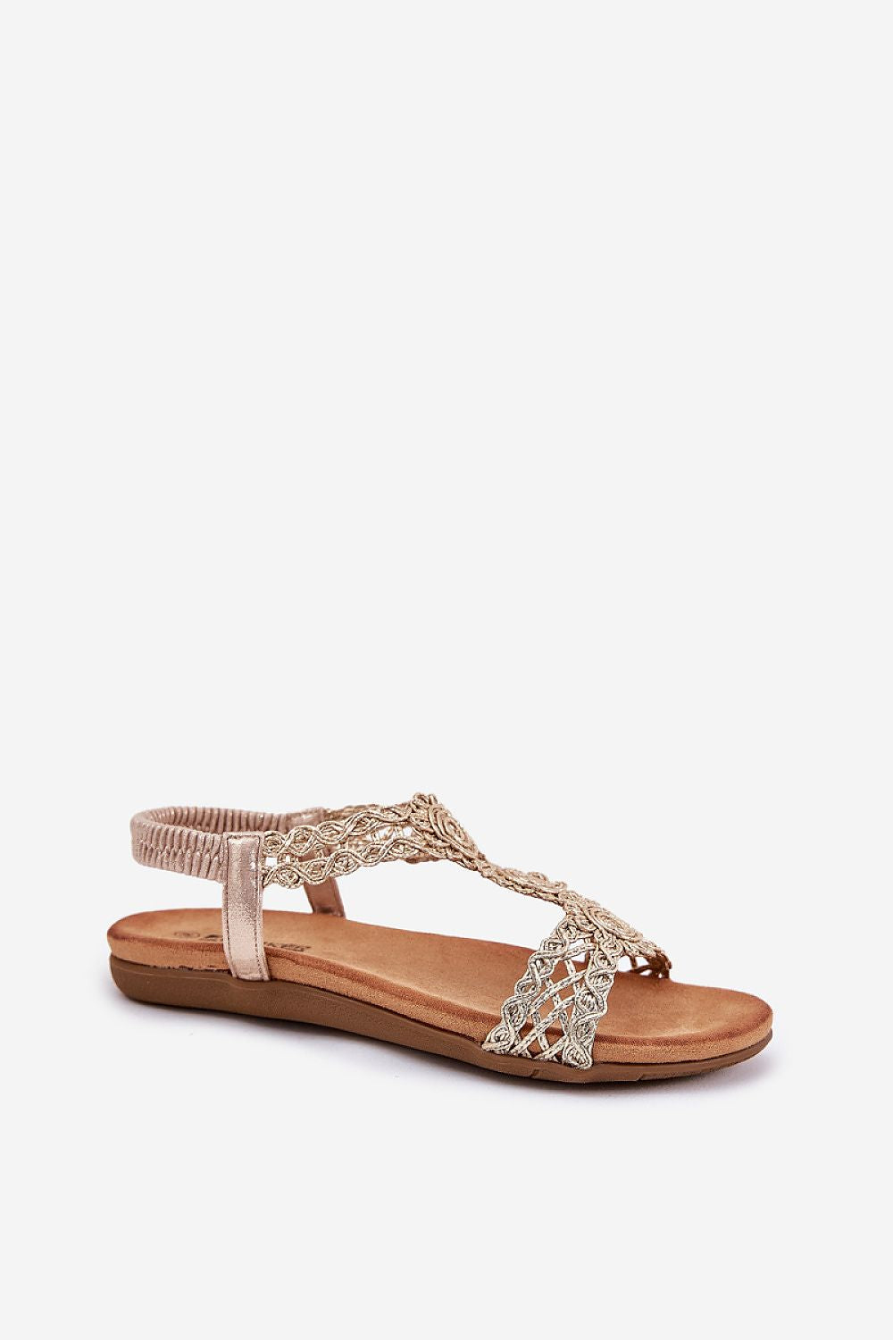 Lirellin Lace Braid Flat Sandals