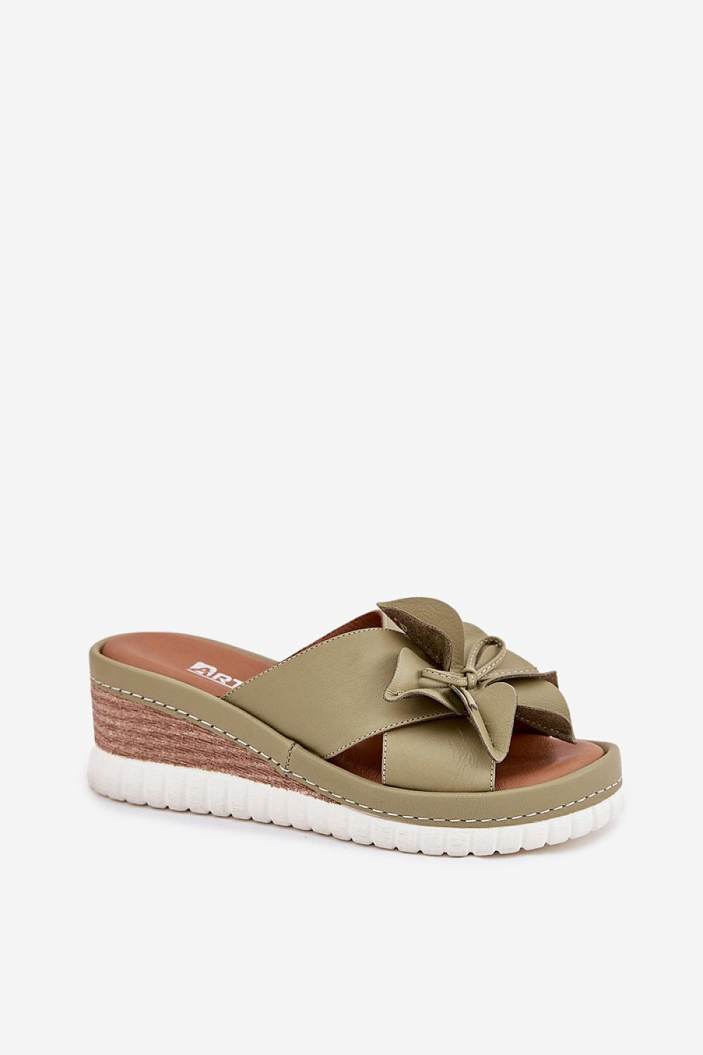 Florenya Leather Wedge Flip-Flops