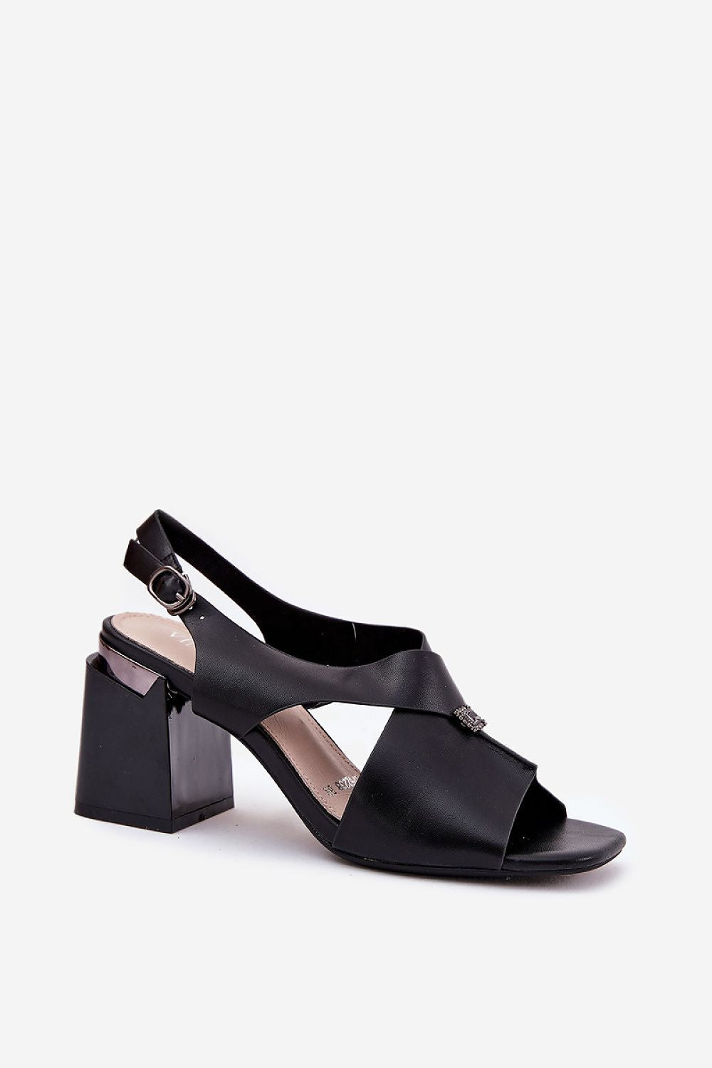 Lunavine Column Heel Sandals with Accent